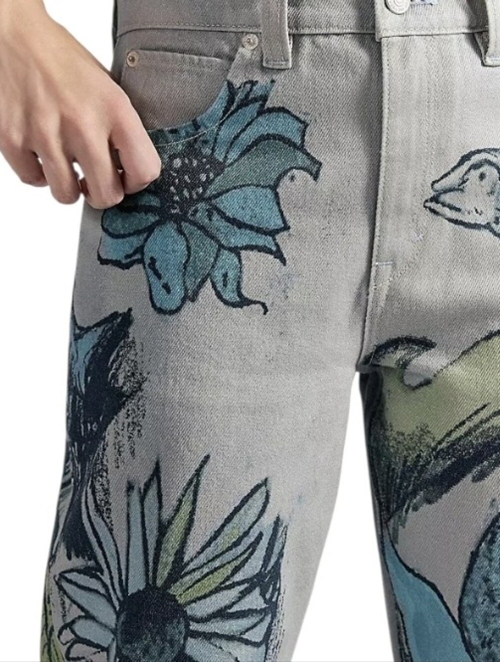 Free People We The Free Tinsley Printed Jeans Size 28 NWT - Picture 14 of 14